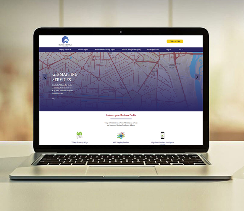 GIS Mapping Services website developed by Nurul Hasan