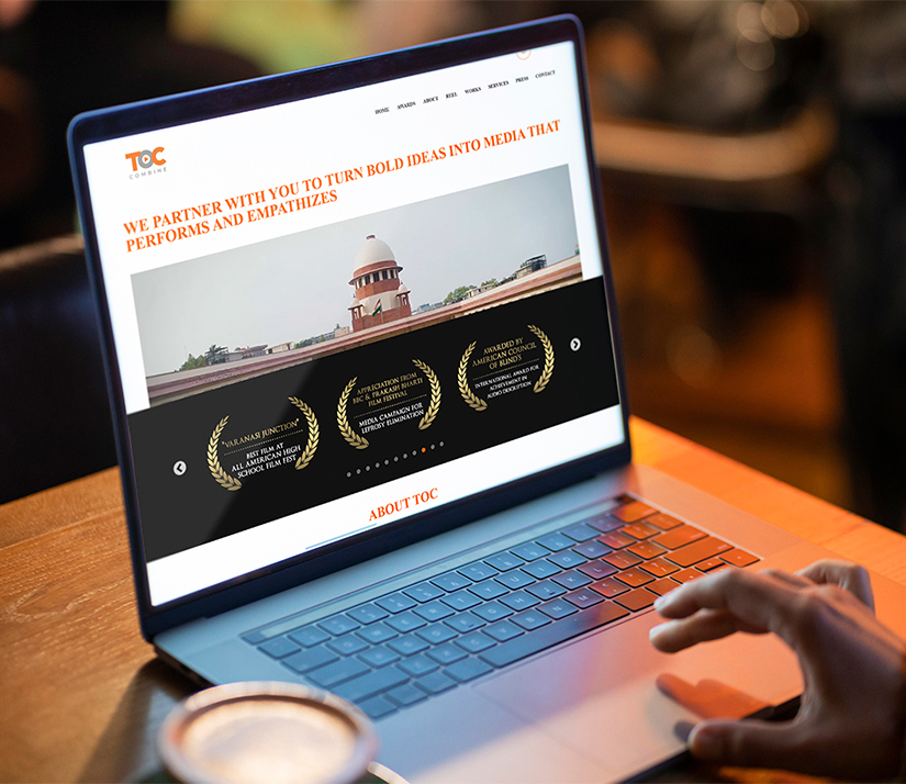 TOC Media Production House website developed by Nurul Hasan